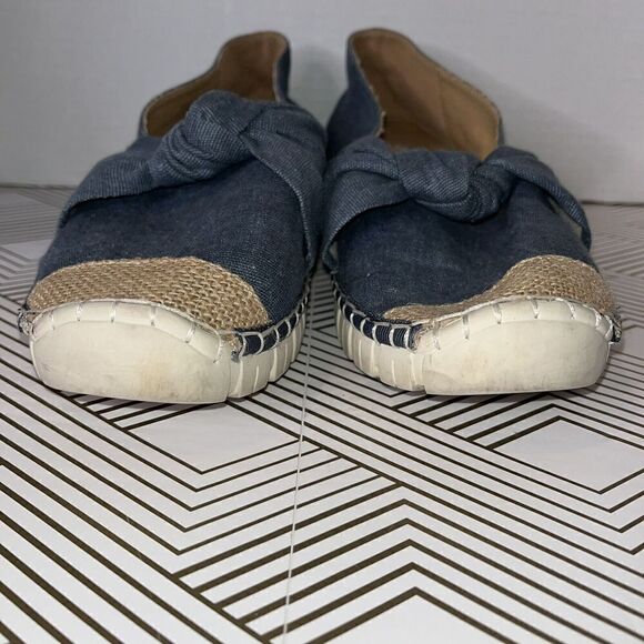 Yellow box Julianne Slip On Sneaker Wmns Sz 7.5 Denim Twist Burlap Thick Soles - Picture 2 of 9